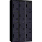 Commercial 12 Door Locker 900x400x1850mm Black |  Myl12 Black
