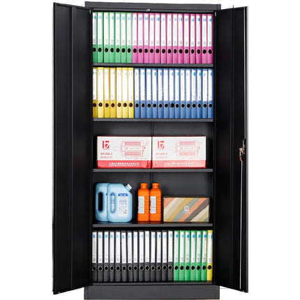 Commercial Black Steel Cabinet 2 Doors 900x400x1850mm |  Myoc06