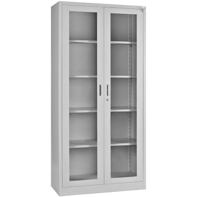 Commercial Steel Cabinet 2 Glass Doors 900x400x1850mm |  Myoc13