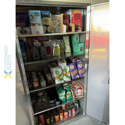 Commercial Stainless Steel Cabinet 2 Doors 900x400x1800mm |  Myslc04