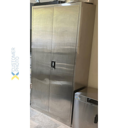 Commercial Stainless Steel Cabinet 2 Doors 900x400x1800mm |  Myslc04