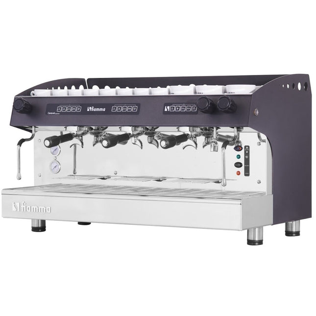 Professional Espresso Coffee Machine Automatic Tall Cups 3 Groups 17 Litres |  Mia7