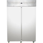Commercial Upright Refrigerator 1400 L Double Door Stainless Steel Cabinet 1380x855x2090mm | Nord28