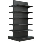 Retail Gondola Shelving Unit Black| Nsreu12 Blackdouble