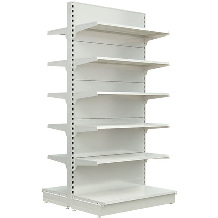 Retail Gondola Shelving Unit White | Nsreu12 Whitedouble