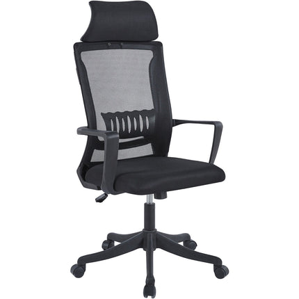 Mesh Office Chair With Headrest Black |  Oc2521