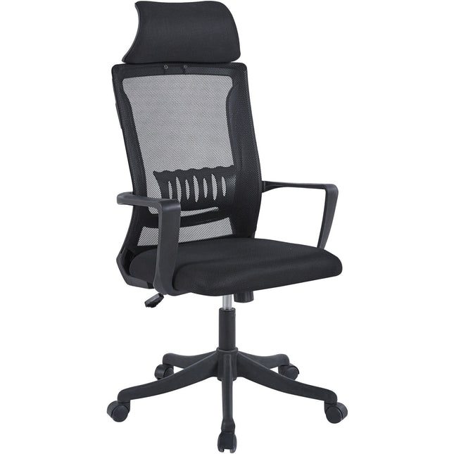 Mesh Office Chair With Headrest Black |  Oc2521