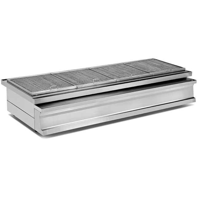 Professional Stainless Steel Charcoal Grill With Firebrick &Amp; Ash Drawer 1600x730x290mm |  Ock030 K