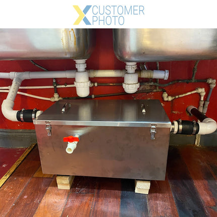 Grease Trap Fat Separator En1825 1 Certified Stainless Steel 45 Litres |  Os12