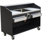 Commercial Portable Bar Stainless Steel &Amp; Black 1550x600x1100mm | Pb2461 Blm