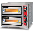 Electric Pizza Oven 2 Chambers 400x400mm Capacity 1+1 Pizzas At 16&Quot; 230 V/1 Phase |  Pf4040 De3
