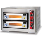Electric Pizza Oven 2 Chambers 500x500mm Capacity 4+4 Pizzas At 10&Quot; 3 Thermostats 230 V/1 Phase |  Pf5050 De3
