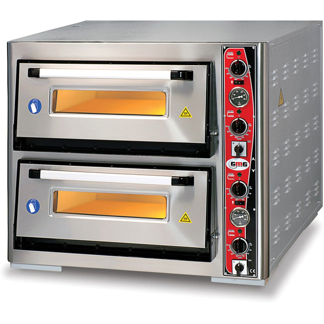 Electric Pizza Oven Premium Thermometer 2 Chambers 620x920mm Capacity 6+6 Pizzas At 12&Quot; 400 V/3 Phase |  Pf6292 Det