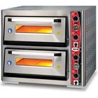 Electric Pizza Oven Premium Thermometer 2 Chambers 700x1050mm Capacity 6+6 Pizzas At 13&Quot; 230 V/1 Phase |  Pf70105 Det