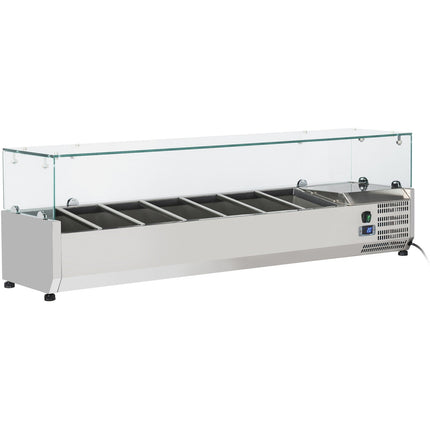 Refrigerated Servery Prep Top 1500mm 6x Gn1/3 Depth 380mm | Thv1500/380