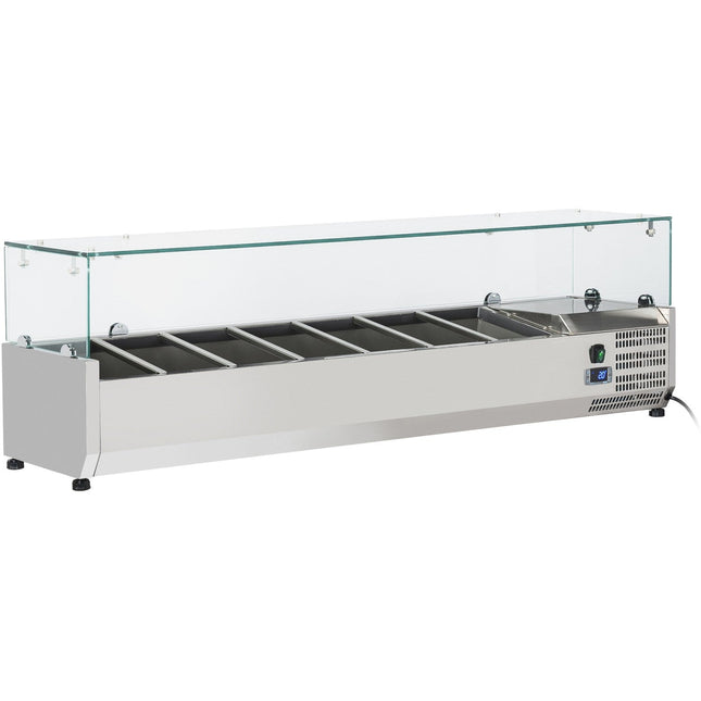 Refrigerated Servery Prep Top 1500mm 6x Gn1/3 Depth 380mm | Thv1500/380