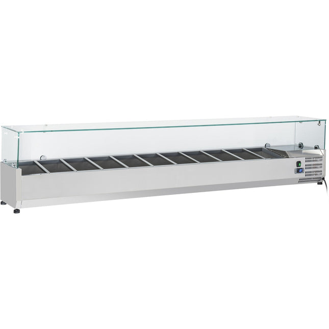 Refrigerated Servery Prep Top 2000mm 10x Gn1/4 Depth 330mm |  Pt20