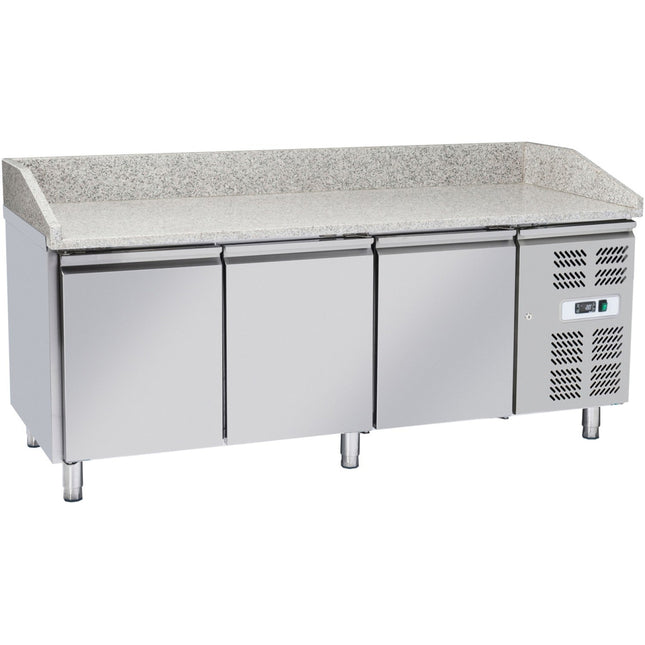 Pizza Counter 3 Doors Granite Top Depth 800mm |  Pz36