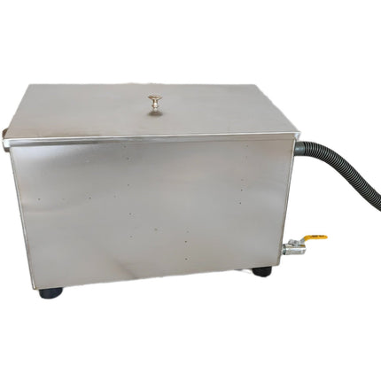 Commercial Stainless Steel Grease Trap With Lid And Outlet Valve 800x400x300mm | Qnh518