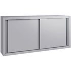 Commercial Stainless Steel Wall Cabinet With Sliding Doors And Inner Shelf 1500x400x650mm | Qnh906