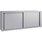 Commercial Stainless Steel Wall Cabinet With Sliding Doors And Inner Shelf 1800x400x650mm | Qnh908