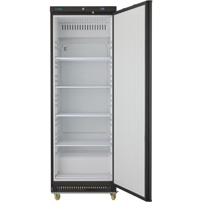 400lt Commercial Refrigerator Upright Cabinet Single Door Black |  Dwr400 Bc