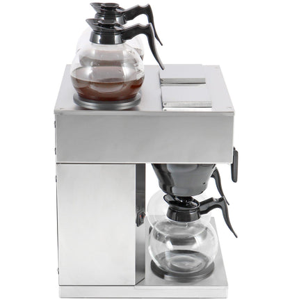 Commercial Twin Filter Coffee Maker Manual Fill 2 Glass Jugs 4 Hotplates |  Rb286 X2