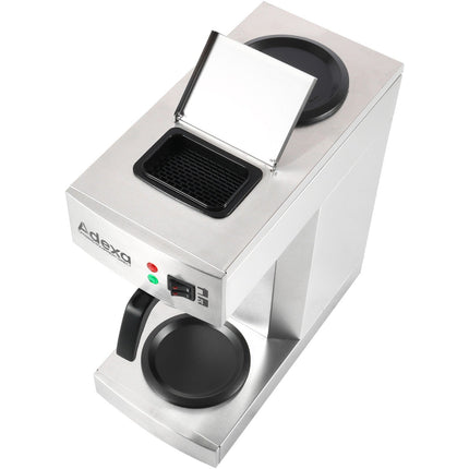 Commercial Filter Coffee Maker Manual Fill 2 Glass Jugs 2 Hotplates |  Rb386