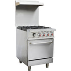 Professional Gas Range 4 Burners 24k W Gas Oven 8k W Upstand And Overshelf |  Rgr24 X
