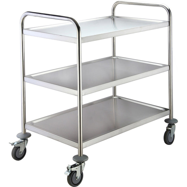 Commercial Stainless Steel Service Trolley 3 Tier 1000x600x940mm |  Vs3 R106