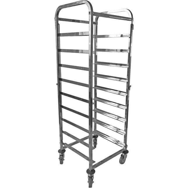 Commercial Dishwasher Basket Trolley Stainless Steel 9 Levels 550x510x1700mm |  Rt5509
