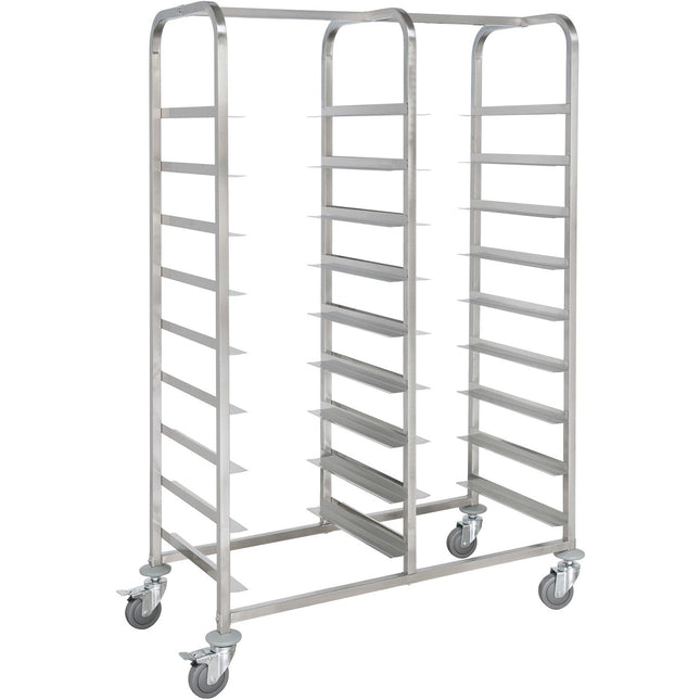 Commercial Dishwasher Basket Trolley Stainless Steel 2x9 Levels 1185x533x1700mm |  Rt5509 D