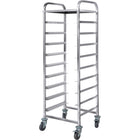Commercial Dishwasher Basket Trolley With Top Shelf Stainless Steel 9 Levels 550x510x1700mm |  Rt5509 T