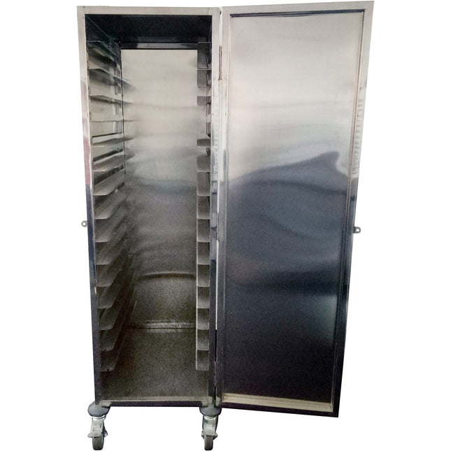Professional Front And Rear Door Mobile Bakery Trolley With Cabinet 15 Tier Stainless Steel |  Rtc201