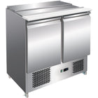 2 Door Saladette Counter Fridge With Chopping Board 240 L |  Ths900