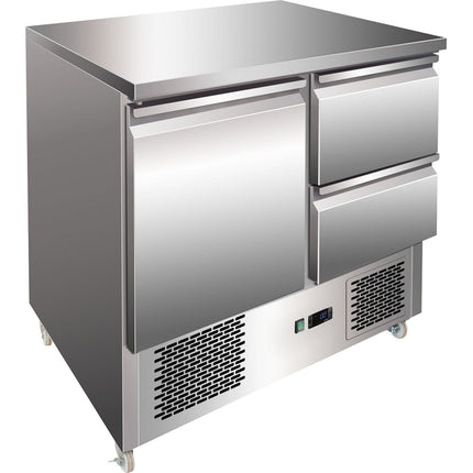 Refrigerated Prep Counter 1 Door 2 Drawers |  Ths9012 D