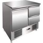 Refrigerated Prep Counter 1 Door 2 Drawers |  Ths9012 D
