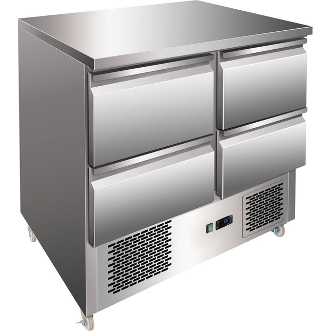 Refrigerated Prep Counter 4 Drawers |  4 Ds11