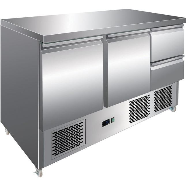 Commercial Refrigerated Counter 2 Drawers 2 Doors |  2 Ds33