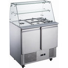 Saladette With Glass Display 2 Doors |  Ths900 Vg