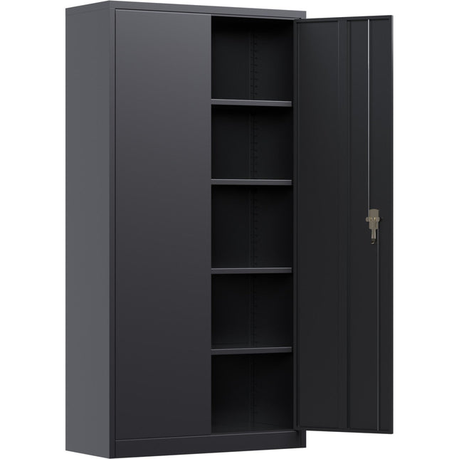 Professional Black Steel Cabinet 2 Doors 800x400x1800mm |  Sart202