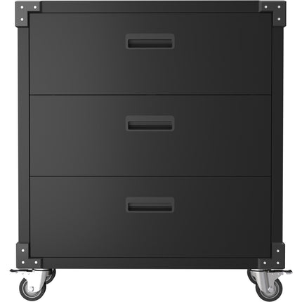 Professional Black 3 Drawer Steel Tool Cabinet 800x420x900mm |  Sart218