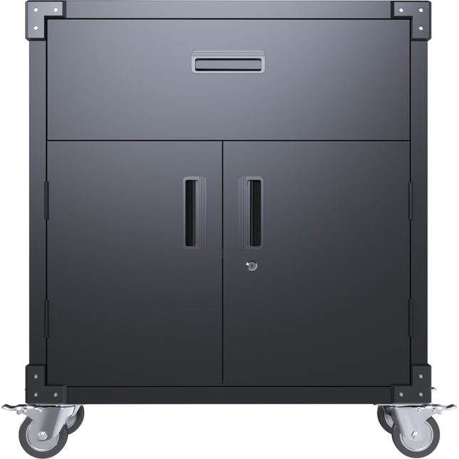 Professional Mobile Black 2 Door 1 Drawer Steel Tool Cabinet 800x420x900mm |  Sart222