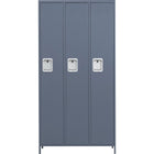 Commercial Grey 3 Door Locker With 2 Shelves 900x400x1830mm |  Sart236