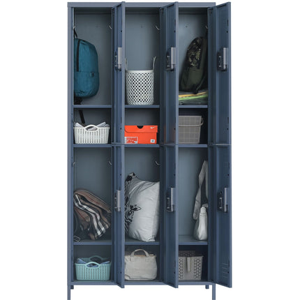 Commercial Grey 6 Door Locker With 1 Shelf 900x400x1830mm |  Sart238