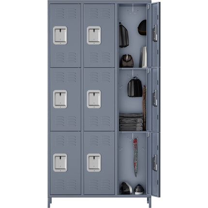 Commercial Grey 9 Door Locker 900x400x1830mm |  Sart240
