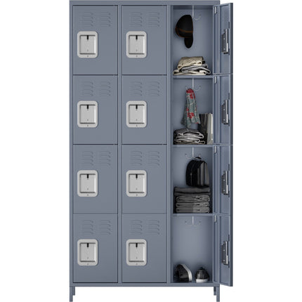Commercial Grey 12 Door Locker 900x400x1830mm |  Sart242