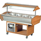 Refrigerated Salad Bar 4x Gn1/1 Walnut |  Sbm4 C