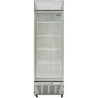 Commercial Display Refrigerator Upright 320 Litres Hinged Glass Door Led Canopy Grey |  Scc327