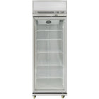 Commercial Display Refrigerator Upright 480 Litres Hinged Glass Door Led Canopy Grey |  Scm500
